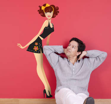 Elegant Woman Wall Sticker - TenStickers