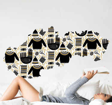 Slovakia mapa vzor mapa sveta fototapeta - Tenstickers