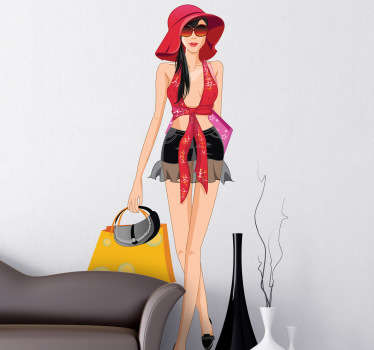 Fashion girl summer - TenStickers