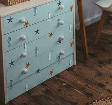 αυτοκόλλητο επίπλων θαλάσσιου στιλ - TenStickers