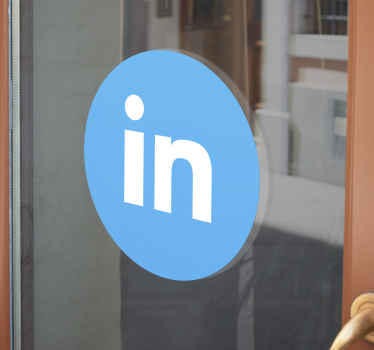 Link no autocolante da janela do logotipo - TenStickers