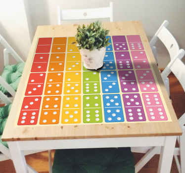 Board game dominoes furniture sticker - TenStickers