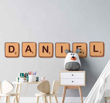Board game scrabble text game sticker - TenStickers