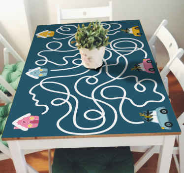 Board game driving ho furniture decal - TenStickers