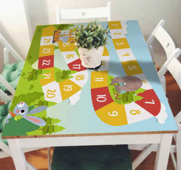 Board game cartoon wildlife furniture decal - TenStickers
