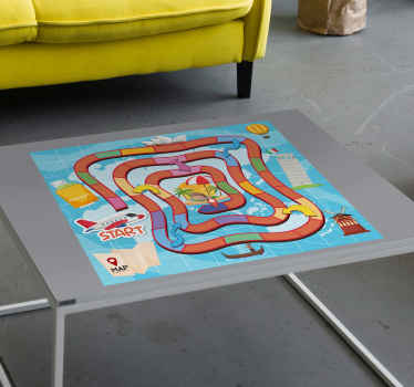 board game travel furniture sticker - TenStickers