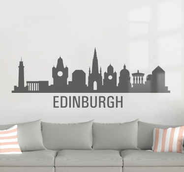 Edinburgh skyline skyline wall sticker - TenStickers