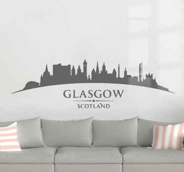 Boog skyline van glasgow Muursticker skyline - TenStickers