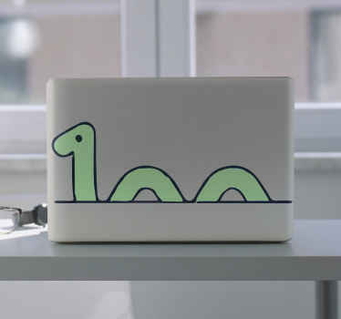 Cartoon Loch ness monster laptop skins - TenStickers