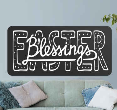 Easter Blessings wall sticker - TenStickers