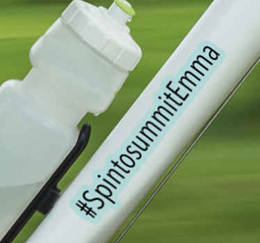 Spin to summit bike sticker - TenStickers