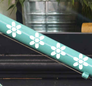 Floral sun bike vinyl decal - TenStickers