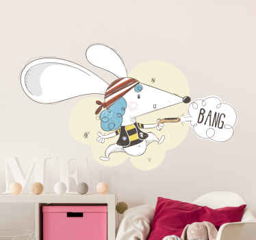 Illustrazione adesiva Pirati del mouse - TenStickers
