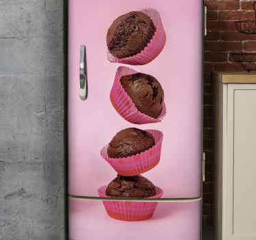 Kühlschrank Aufkleber gestapelte muffins - TenStickers
