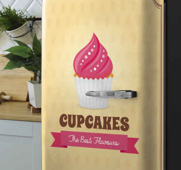 Sticker nourriture aimant à cupcake - TenStickers