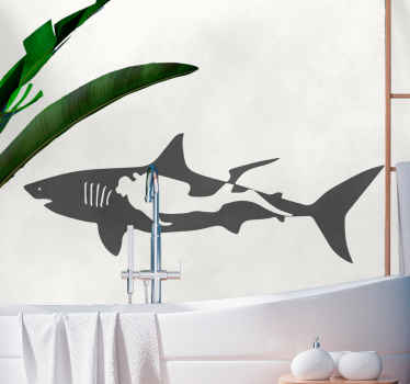 Nálepka potápač v žraločích rybách - Tenstickers