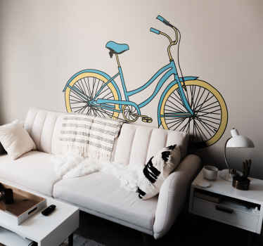 Sticker décoratif bicyclette de promenade - TenStickers