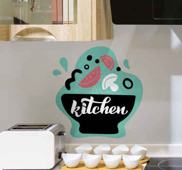 Kitchen made of food food sticker - TenStickers