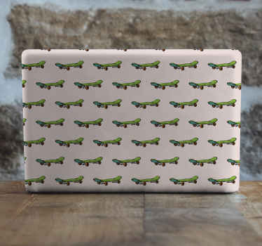 Autocolante para PC Padrão de skate sem costura - TenStickers