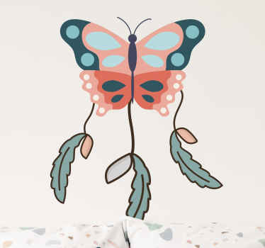 Autocolantes de objetos Sonhador com borboleta - TenStickers