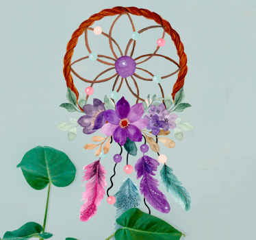 Stickers objecten Bloemen dromenvanger - TenStickers