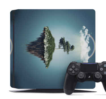 Fantasy landscape Playstation sticker - TenStickers