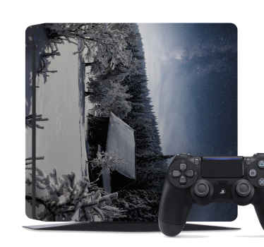 Frosted landscape scene PS4 skin - TenStickers