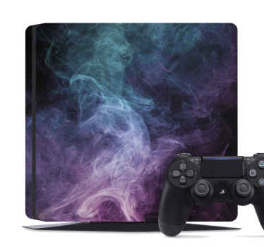 Vinilo PlayStation Humo morado y azul - TenVinilo