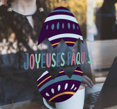 Vitrophanie Oeuf pour vitrine pâques - TenStickers