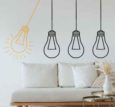 Sticker Noel Ampoules nordiques - TenStickers