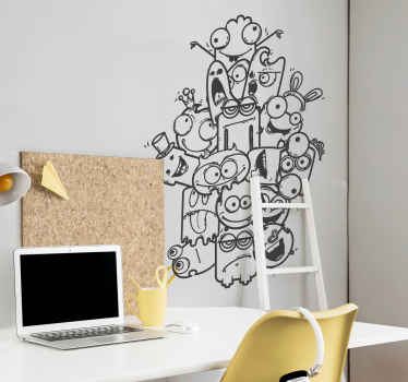 Monster Gruppe Aufkleber - TenStickers