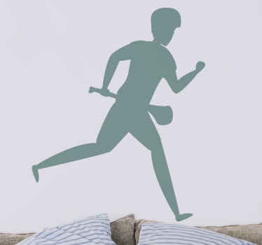 Hurling runner wall vinyl sticker - TenStickers