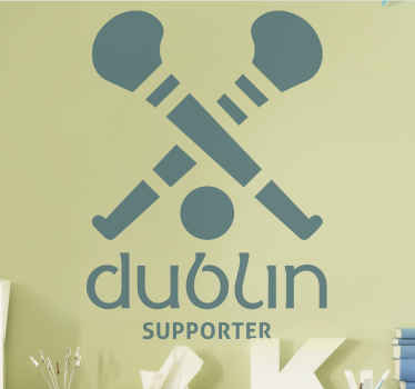 Dublin Hurling supporter wall sticker - TenStickers