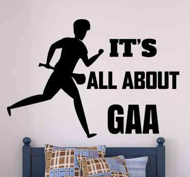 GAA Hurling wall vinyl sticker - TenStickers