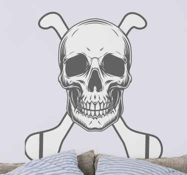 Hurling Skull wall sticker - TenStickers