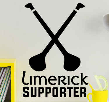 Limerick supporter Hurling wall decal - TenStickers