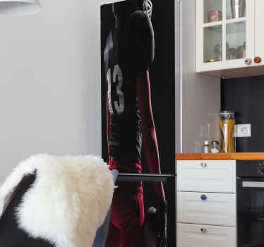 Sticker frigo silhouette d'athlète - TenStickers