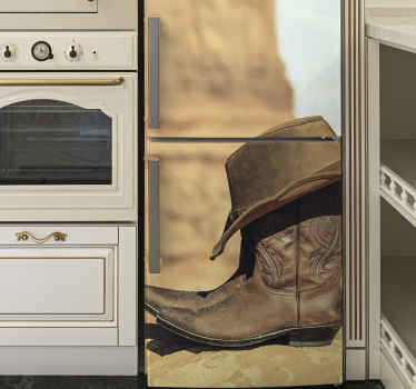 Autocolante para frigorífico Botas de cowboy - TenStickers
