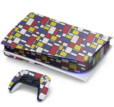 Bauhaus mønster playstation klistermærke - TenStickers