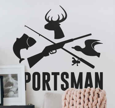 Sportsman hunting wall sticker - TenStickers