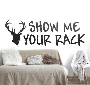 Show me your rack wall vinyl sticker - TenStickers