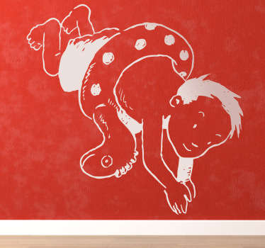 Wandtattoo Schwimmen Baby - TenStickers
