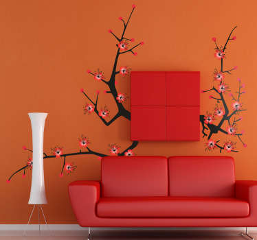 Puun Oksa Sisustustarra - Tenstickers