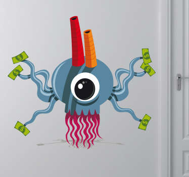 Money Factory Wall Sticker - TenStickers