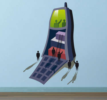 Mobile Business Wall Sticker - TenStickers