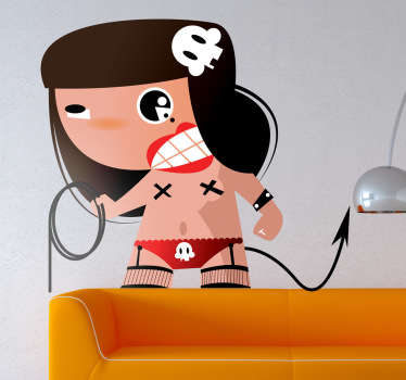 Sadistic Cartoon Sticker - TenStickers