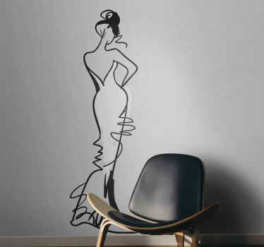 autocollant mural femme sexy - TenStickers