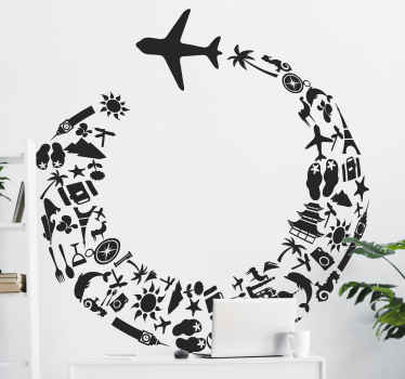 世界旅行旅行ステッカー - TENSTICKERS