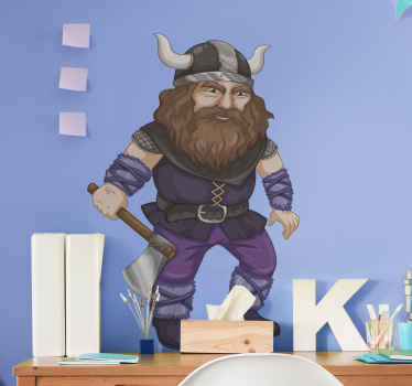 Kralj vikinga velika naljepnica s likom mača - TenStickers