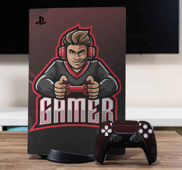 Gamer esport logó sablon playstation matrica - TenStickers